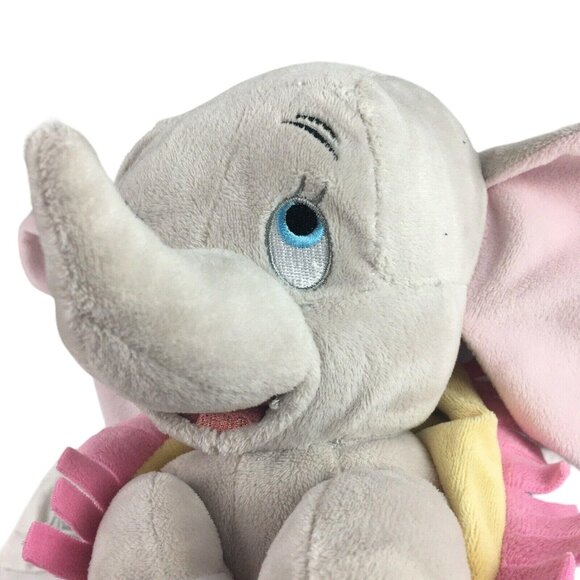 Disney Babies Baby Dumbo w/ Blanket Plush Stuffed Animal 11" Elephant Circus - Picture 5 of 11